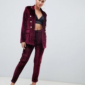Velvet Blazer and Paint Suit